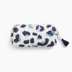 Small pouch with floral pattern on a white background
